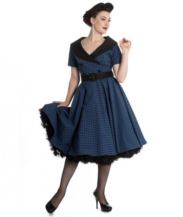 Robe Rockabilly Hell Bunny Bridget Navy