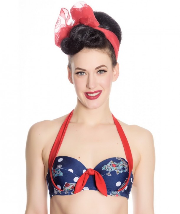 Maillot De Bain Hell Bunny St Tropez Bikini Top