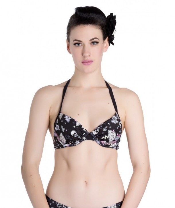 Maillot De Bain Hell Bunny Lillibat Bikini Top