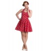 Robe Hell Bunny Nicky Mini Rouge / Blanc