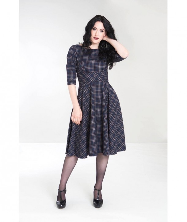 Robe Hell Bunny Peebles 50'S Navy