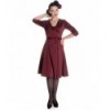 Robe Hell Bunny Mylene Burgundy