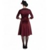 Robe Hell Bunny Mylene Burgundy