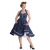 Robe Hell Bunny Vanity Bleu Marine