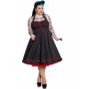 Robe Grande Taille Hell Bunny Vanity Noir