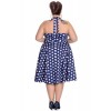 Robe Grande Taille Hell Bunny Mariam Navy
