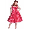 Robe Grande Taille Hell Bunny Mariam Rouge