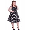 Robe Grande Taille Hell Bunny Mariam Noir