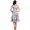 Robe Rock Hell Bunny Bloomsbury Bleu