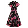 Robe Rock Hell Bunny Bloomsbury Bleu