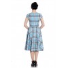 Robe Hell Bunny Aberdeen 50s Bleu Pastel