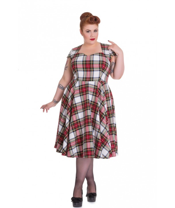 Robe Grande Taille Hell Bunny Aberdeen 50 Stewart / Tartan