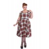 Robe Grande Taille Hell Bunny Aberdeen 50 Stewart / Tartan