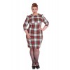 Robe Grande Taille Hell Bunny Doralee Pencil Stewart / Tartan