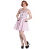 Mini Robe Grande Taille Hell Bunny Vanity à pois Rose