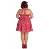 Mini Robe Grande Taille Hell Bunny Marin Rouge