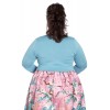 Bolero Grande Taille Hell Bunny Maggi bleu