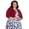 Bolero Grande Taille Hell Bunny Maggi Rouge