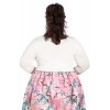 Bolero Grande Taille Hell Bunny Maggi Ivoire