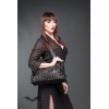 Sac Queen Of Darkness Gothique Shoulder Bag With 3 Rows Of Studs