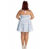 Mini Robe Grande Taille Hell Bunny Amelia Bleu