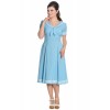 Robe Hell Bunny Ambleside Bleu Pastel