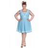 Robe Grande Taille Sailors Ruin Hell Bunny Bleu Pastel