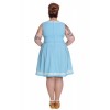 Robe Grande Taille Sailors Ruin Hell Bunny Bleu Pastel