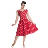 Robe Hell Bunny Nicky 50s Rouge