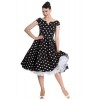 Robe Hell Bunny Nicky 50s Noir