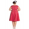 Robe Grande Taille Hell Bunny Nicky 50s Rouge