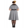 Robe Grande Taille Hell Bunny Bridget 50s Noir Blanc