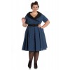 Robe Grande Taille Hell Bunny Bridget 50s Noir Bleu marine