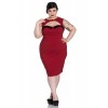 Robe Grande Taille Hell Bunny Miley Pencil Rouge
