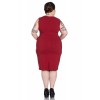 Robe Grande Taille Hell Bunny Miley Pencil Rouge