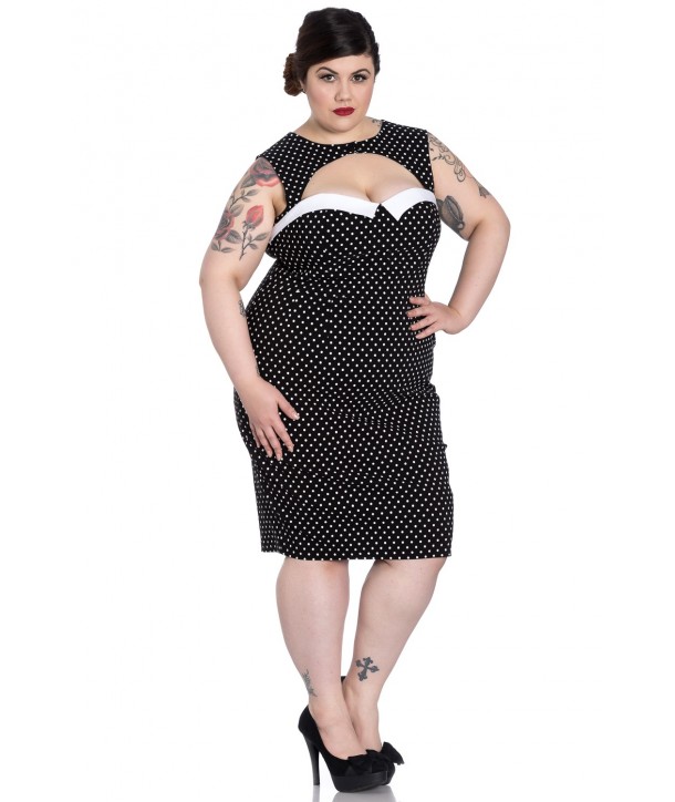 Robe Grande Taille Hell Bunny Miley Pencil Noir