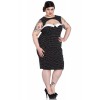 Robe Grande Taille Hell Bunny Miley Pencil Noir