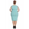 Robe Grande Taille Hell Bunny Miley Pencil Aqua