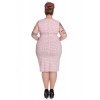 Robe Grande Taille Hell Bunny Miley Pencil Rose