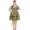 Robe courte grande taille Hell Bunny Leandra Mini