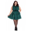 Robe courte Grand Taille Hell Bunny Sherwood Vert