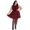 Robe courte Grand Taille Hell Bunny Sherwood Rouge