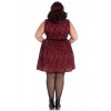 Robe courte Grand Taille Hell Bunny Sherwood Rouge