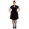 Robe courte Grande Taille Hell Bunny Mika Noir