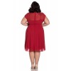 Robe Grande Taille Rock Hell Bunny Paige Rouge