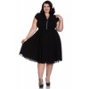 Robe Grande Taille Rock Hell Bunny Paige Noir