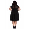 Robe Grande Taille Rock Hell Bunny Paige Noir