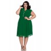 Robe Grande Taille Rock Hell Bunny Paige Vert