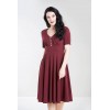 Robe Hell Bunny Mila Burgundy