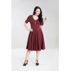 Robe Hell Bunny Mila Burgundy